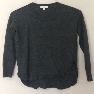 Madewell charcoal  crew sweater